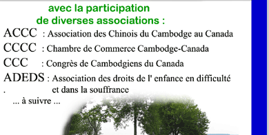 Liens avec les associations participantes, dont ADEDS